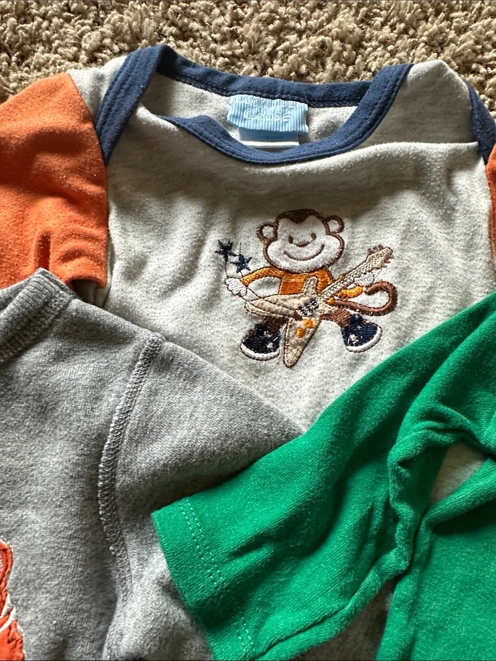 Kids Long Sleeve Crewneck Sweater and long sleeve shirt bundle